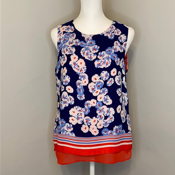 Rose & Olive Tops - Rose & Olive Floral Sleeveless Top